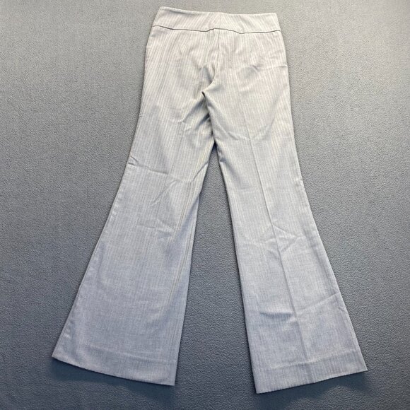 CACHE Women's Gray Stripe Wide Leg Dress Pants Size 2,Stretch,Zipp.USA - Picture 2 of 10